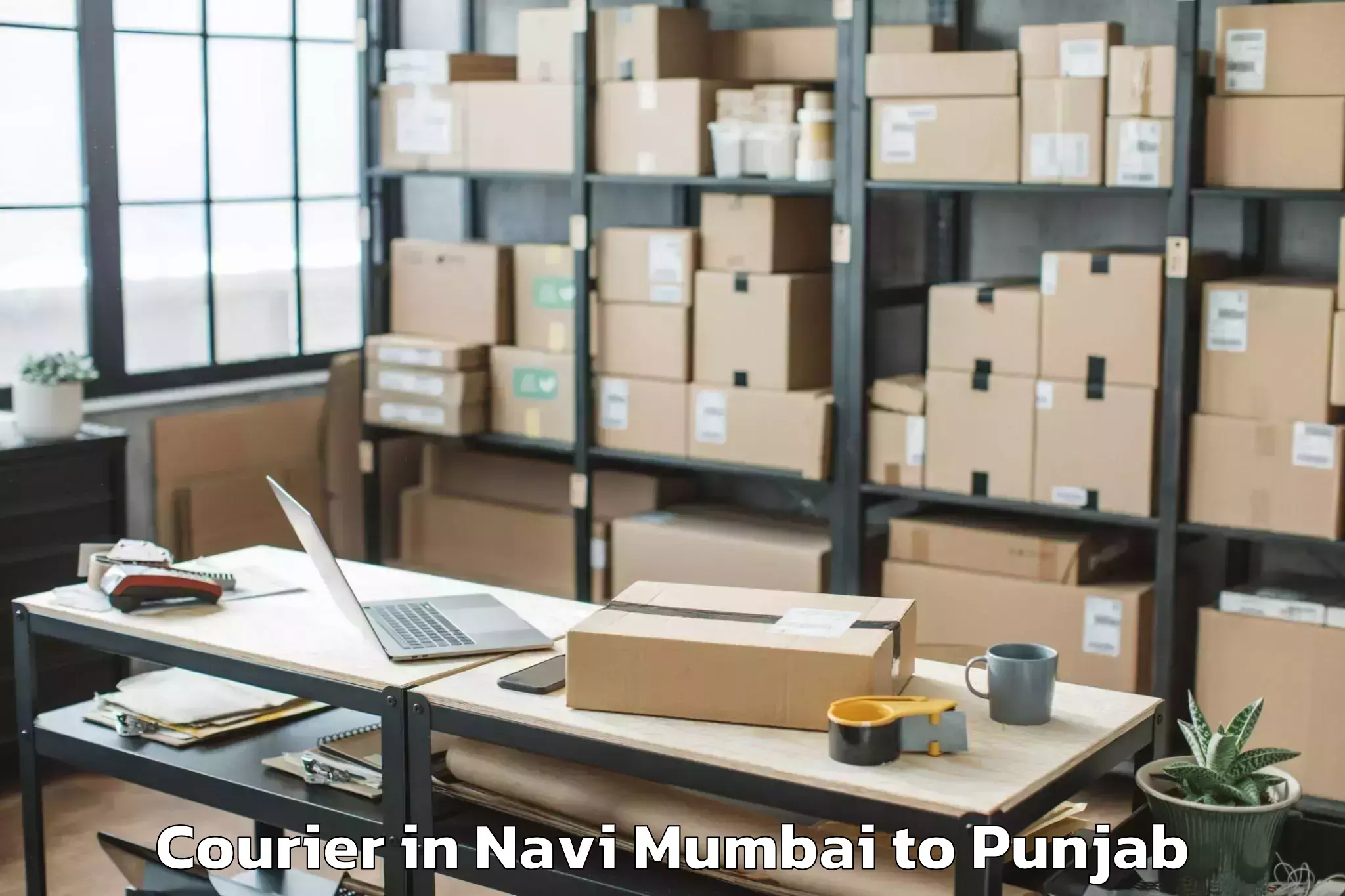 Professional Navi Mumbai to Qadian Courier